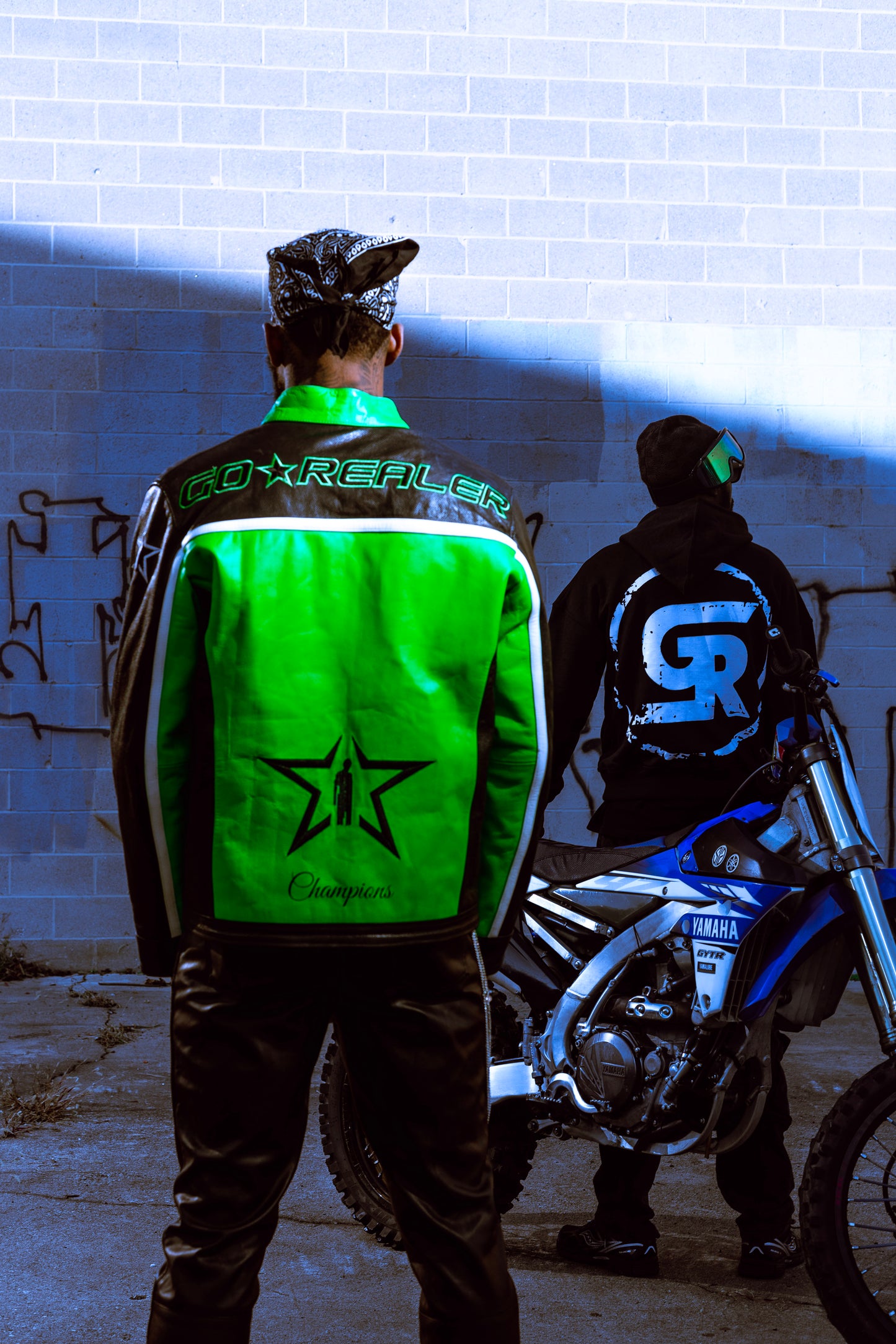 Green Drift Moto Jacket